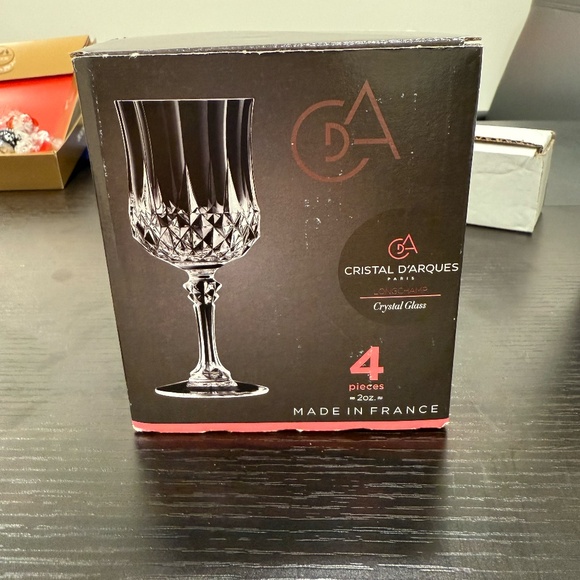 New Cristal D'Arques Longchamp Set of 4 Cordial Glasses 2oz - Picture 5 of 6